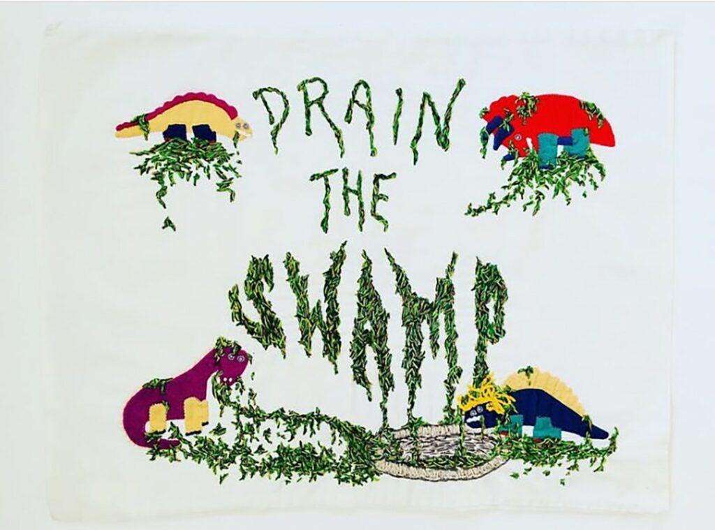 Embroidery "Drain the Swamp"
